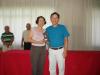 Lidia recebe trof�u de Kenji Amano