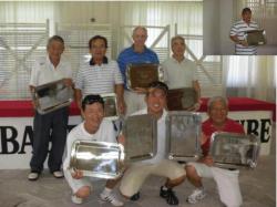 Jonas, Hanagata, Dezan, Kashimoto, Erico, Marcelo e Eduardo. Hirasaki ao alto. 
