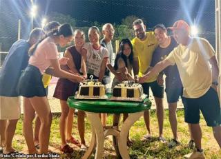 Torneio de Beach Tennis celebra aniversariantes no Bastos Golf Clube