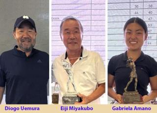 Diogo Uemura, Eiji Miyakubo e Gabriela Amano são campeões do Mensal de Handicap - Maio de 2025